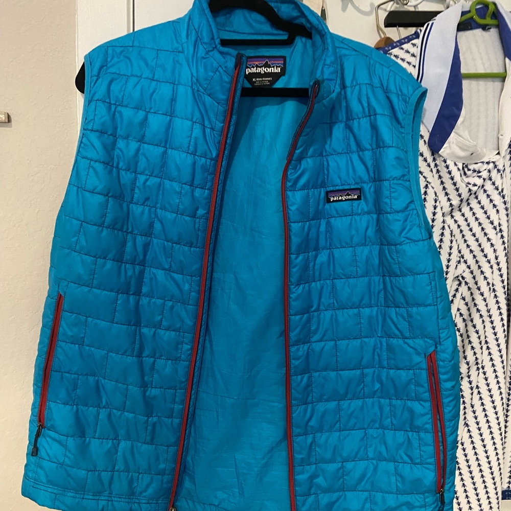 Patagonia blue thermal nylon vest size Xl